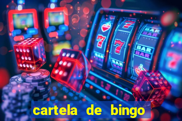 cartela de bingo pra imprimir